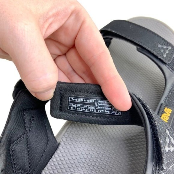 Teva Meacham Black Strappy Water Sandals main image 6